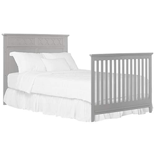 Sweetpea Baby Fairview 4-in-1 Convertible Crib in Silver Grey Pearl, Greenguard Gold Certified