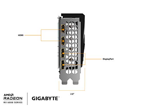 Radeon RX 6700 XT Gaming OC 12G Graphics Card, WINDFORCE 3X Cooling System, 12GB 192-bit GDDR6, GV-R67XTGAMING OC-12GD Video Card