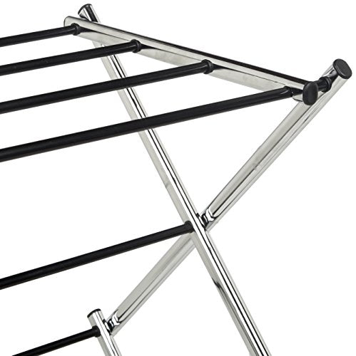 Upgraded Version Pyle Portable Washer & Spin Dryer, Mini Washing Machine & Amazon Basics Foldable Clothes Drying Laundry Rack - Chrome