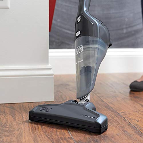 BLACK+DECKER Dustbuster Handheld Vacuum with Floor Extension, Cordless, 4-in-1, Dark Tech Gray (HHS315J01)