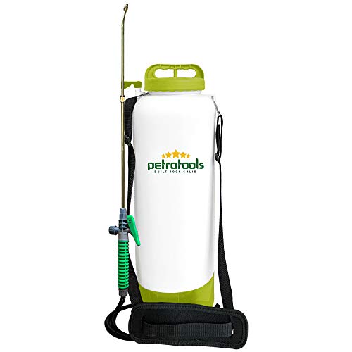 PetraTools 2.5 Gallon Battery Sprayer - Ultra Convenient Battery Powered Sprayer, Garden Sprayer & Weed Sprayer with Easy-to-Carry Strap, Electric Sprayer & Yard Sprayer With Long-Lasting Battery Life