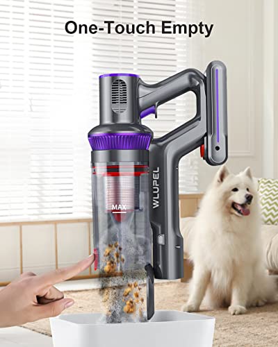 Cordless Vacuum Cleaner, 33Kpa Stick Vacuum Cleaner, 400W Handheld Vacuum with LED Touch Screen, 50mins Runtime for Pet Hair, Carpet and Hardwood Floor(KB-H015)