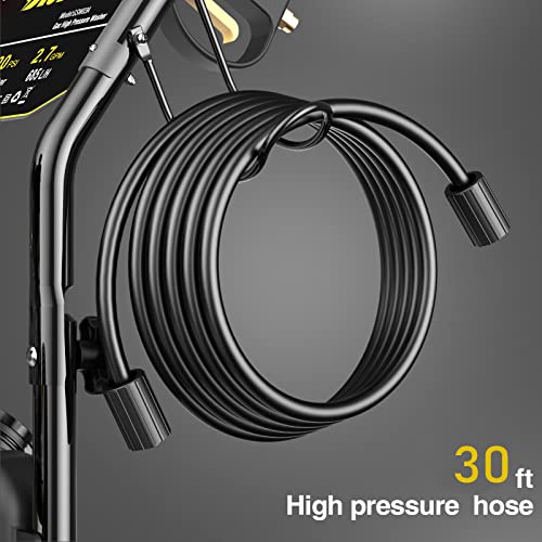 Heavy-Duty Gas Pressure Washer, 3600PSI at 2.7GPM Power Washer, 30-feet Hose, Black