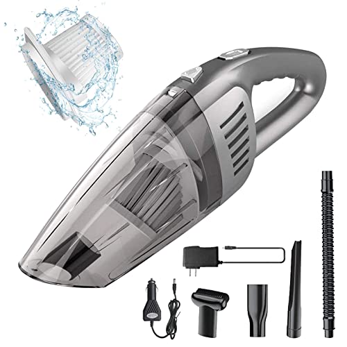 KOVEBBLE Portable Cordless Car Handheld Vacuum Cleaner, Strong Suction 8000PA, High Power 120W, Wet & Dry Use, Quick Cleaning for Vehicle, House, Office