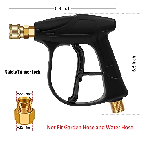 BEETRO 15'' Surface Cleaner for Pressure Washer, Power Washer Attachments for Driveway, Sidewalk, Concrete, Deck, Patio Cleaning, with Spray Gun and 2 Spray Wands, Max 4000 PSI