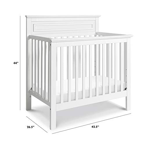 DaVinci Autumn 4-in-1 Convertible Mini Crib in White, Greenguard Gold Certified