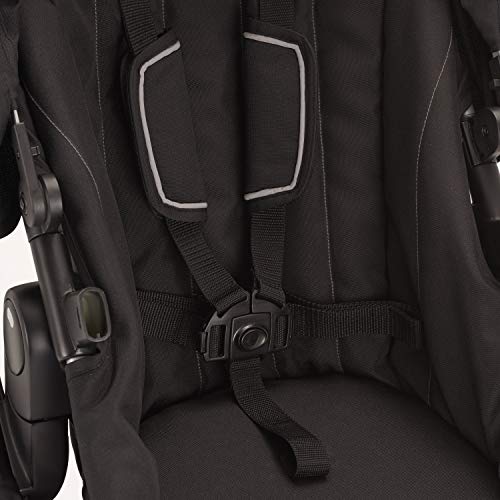 Evenflo Pivot Xpand Modular Stroller, Baby Stroller, Converts to Double Stroller, 4 Modes, Durable Construction, Extra-Large Storage Basket, Compact Folding Design, 55-lb Capacity, Stallion Black
