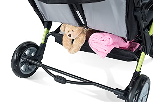 Foundations Sport Quad Stroller with UV Protecting Stroller Canopy, 5 Point Harness for Added Safety, Foot Brake, All Terrain Tubeless Wheels (Lime Green)