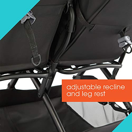 Summer Infant 3DPac CS+ Double Stroller, Lightweight One-Hand Compact Fold, Carseat Compatible