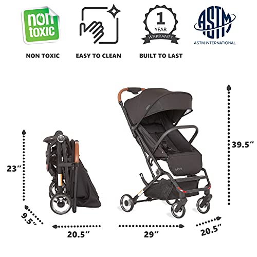 Evolur Urban Nimble Stroller, Black (465-BLK)