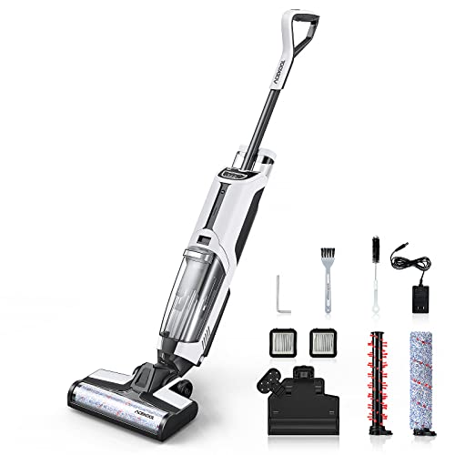 ACEKOOL Smart Voice Assistant Upright Wet Dry Vacuum and Mop Cleaner, Cordless LED Display Household Stick Vacuum Cleaner for Carpet Pet Hair, 30s Fast Self-Cleaning, Hardwood Multi-Floors