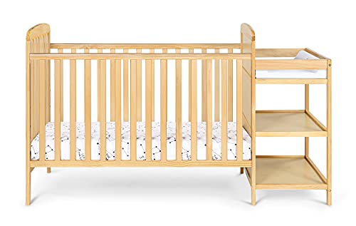 Suite Bebe Ramsey 3 in 1 Convertible Crib and Changer in a Natural Finish