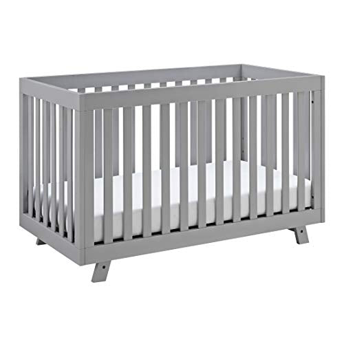 Storkcraft Beckett 3-in-1 Convertible Crib (Pebble Gray) – Converts from Baby Crib to Toddler Bed and Daybed, Fits Standard Full-Size Crib Mattress, Adjustable Mattress Support Base