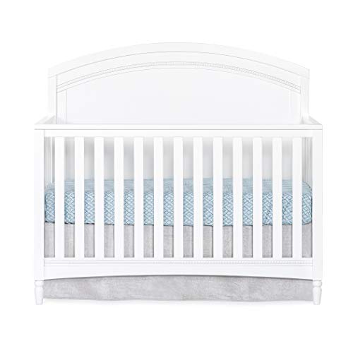 Child Craft Stella 4-in-1 Convertible Baby Crib in Matte White