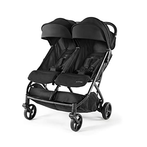 Summer Infant 3DPac CS+ Double Stroller, Lightweight One-Hand Compact Fold, Carseat Compatible