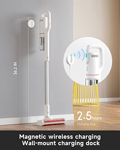 Cordless Vacuum Cleaner, ROIDMI S2 23500Pa Stick Vacuum, Hardwood Floors Vacuum, Up to 60 Minutes Runtime, Lightweight Stick Vacuum Cleaner for Carpet and Floor