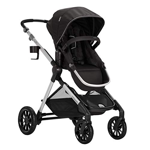 Evenflo Pivot Xpand Modular Stroller, Baby Stroller, Converts to Double Stroller, 4 Modes, Durable Construction, Extra-Large Storage Basket, Compact Folding Design, 55-lb Capacity, Stallion Black