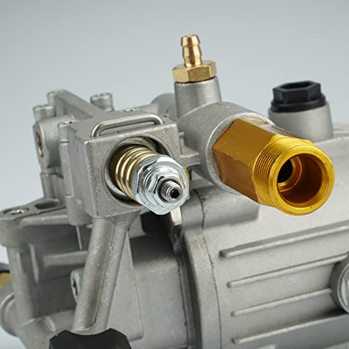 Youxmoto 3/4" Shaft Horizontal Pressure Washer Pump, Max 3000 PSI @ 2.5GPM, With 5pcs Nozzle Tips, fit K2400HH GC190 309515003 308418007, for Most Brand Gas Engine Power
