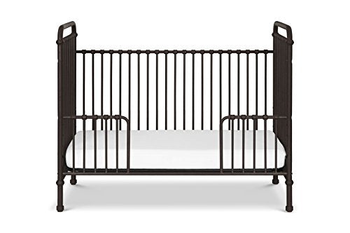 Million Dollar Baby Classic Abigail 3-in-1 Convertible Metal Crib in Vintage Iron, Greenguard Gold Certified
