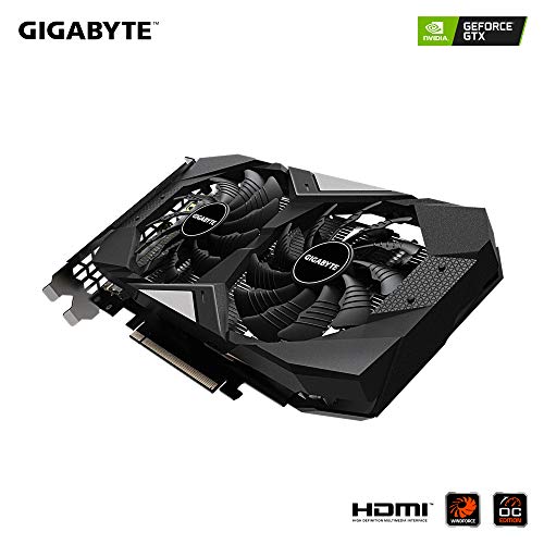 GIGABYTE GeForce GTX 1660 Ti OC 6G 192-bit GDDR6 DisplayPort 1.4 HDMI 2.0B with Windforce 2X Cooling System Graphic Cards- Gv-N166TOC-6GD