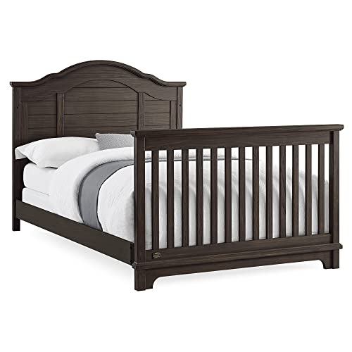 Simmons Kids Asher 6-in-1 Convertible Crib with Toddler Rail, Greenguard Gold Certified, Rustic Grey