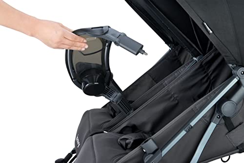 Joovy Kooper X2 Double Stroller, Lightweight Travel Stroller, Compact Fold with Tray, Glacier