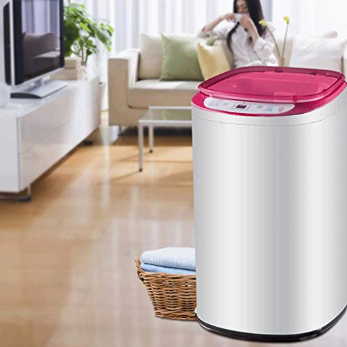 Zzmop Fully Automatic Washing Machine,Portable Compact Washer,8 Washing Modes,Washing Capacity 2KG,Blue,Pink,for Apartments Dorms Home.
