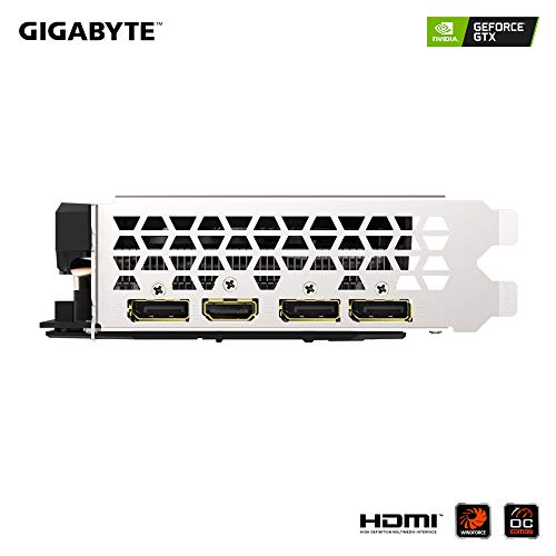GIGABYTE GeForce GTX 1660 Ti OC 6G 192-bit GDDR6 DisplayPort 1.4 HDMI 2.0B with Windforce 2X Cooling System Graphic Cards- Gv-N166TOC-6GD