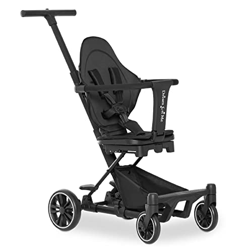 Dream On Me Drift Rider Stroller in Black, Sturdy Design, 360 Angle Rotation, Compact Folding, Soft Ride Wheels