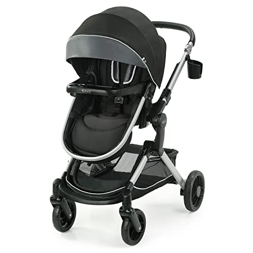 Graco Modes Nest Stroller, Baby Stroller with Height Adjustable Reversible Seat, Pram Mode, Extra Large Storage, Self Standing Fold and Lightweight Aluminum Frame, Spencer