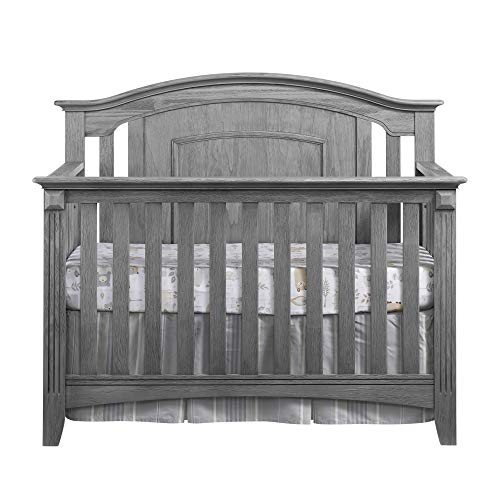 Oxford Baby Willowbrook Convertible Crib, Graphite Gray