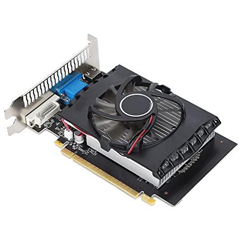 GT730 4GB DDR3 TA Graphics Card, HDMI+VGA+DVI 64Bit Desktop Computer Game Video Graphics Card with Single Cooling Fan for Windows Xp/7/8/8.1/10