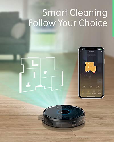 ZOOZEE Z50 Robot Vacuum Cleaner with 3000Pa Max Suction Power, Vacuum and Mop 2-in-1,5200mAh Super Battery Life,Quiet and Self-Charging, Pet and Carpet Friendly Robtic Vacuum, Works with Siri Alexa