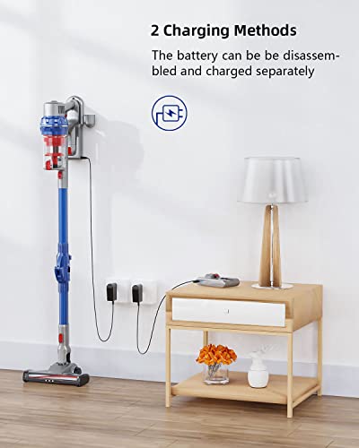 Cordless Vacuum Cleaner, Honiture Stick Vacuum with 380W 26Kpa Powerful Suction, 4 in 1 Lightweight Wireless Vacuum with 180 Foldable Tube 2200mAh Battery for Home Hard Floor/Carpet/Bed/Pet Hair