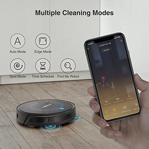 CLOBOT Robotic Vacuum Cleaner X11, Robot Vacuum with Smart Dynamic Navigation 2.0, 2600 Pa Strong Suction, Self-Charging & Direct Charging, 150min Runtime, Ultra Thin, Quiet, WiFi & Remote Control