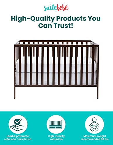 Suite Bebe Palmer 3 in 1 Convertible Crib - Quick Ship, Espresso