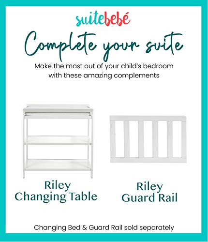 Suite Bebe Riley 4 in 1 Convertible Crib, Lilac Finish