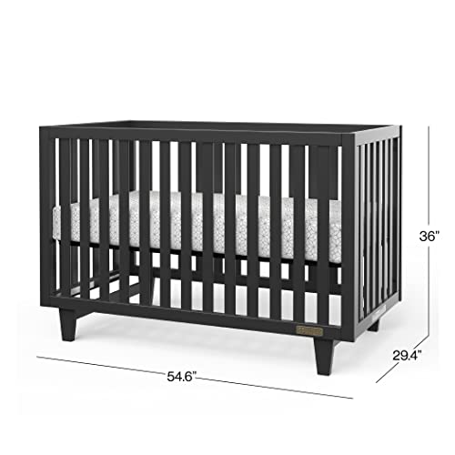 Forever Eclectic Tremont 4-in-1 Convertible Baby Crib by Child Craft (Ebony/Matte Black)