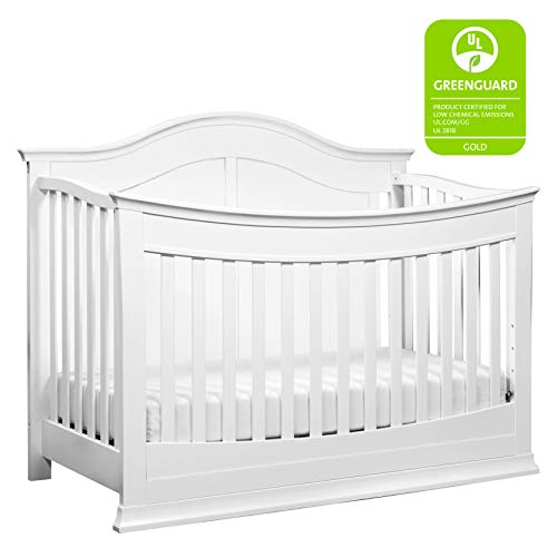 DaVinci Meadow 4-in-1 Convertible Crib in White, Greenguard Gold Certified