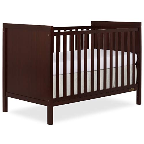 Dream On Me Springfield 3-in-1 Convertible Crib in Espresso, Greenguard Gold Certified