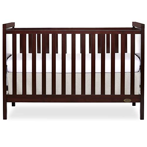 Dream On Me Springfield 3-in-1 Convertible Crib in Espresso, Greenguard Gold Certified