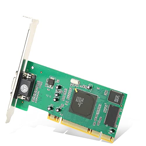 8MB Graphics Card VGA PCI 32Bit for Server, Industrial Computer Multi-Display for ATI Rage XL, 32Bit PCI VGA Video Card, 64Bit PCI-X Universal Video Card for Desktop Computers