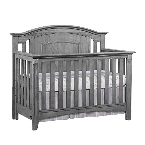 Oxford Baby Willowbrook Convertible Crib, Graphite Gray