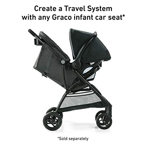 Graco NimbleLite Stroller | Lightweight Stroller, Under 15 Pounds, Car Seat Compatible, Compact Fold, Studio , 8.86x23.46x18.78 Inch (Pack of 1)