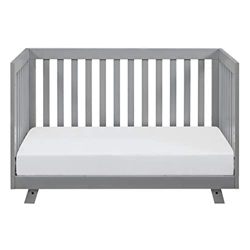Storkcraft Beckett 3-in-1 Convertible Crib (Pebble Gray) – Converts from Baby Crib to Toddler Bed and Daybed, Fits Standard Full-Size Crib Mattress, Adjustable Mattress Support Base