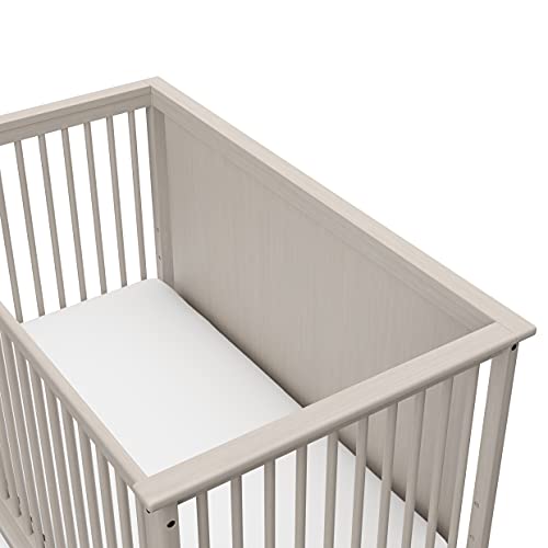 Storkcraft Timeless 5-in-1 Convertible Crib with Bonus - Transforms into Playhouse - Converts to Toddler Bed, Full-Size Bed Mattress Not Included, Brushed Fog