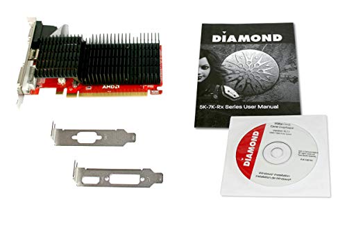 Diamond Multimedia AMD Radeon HD 5450 PCI Express GDDR3 1GB MEM (DVI, HDMI, VGA) Low Profile Enhanced Heatsink Video Graphics Card (5450PE31G)