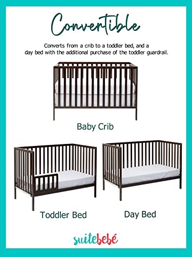 Suite Bebe Palmer 3 in 1 Convertible Crib - Quick Ship, Espresso