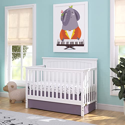 Child Craft Sheldon 4-in-1 Convertible Crib, Matte White