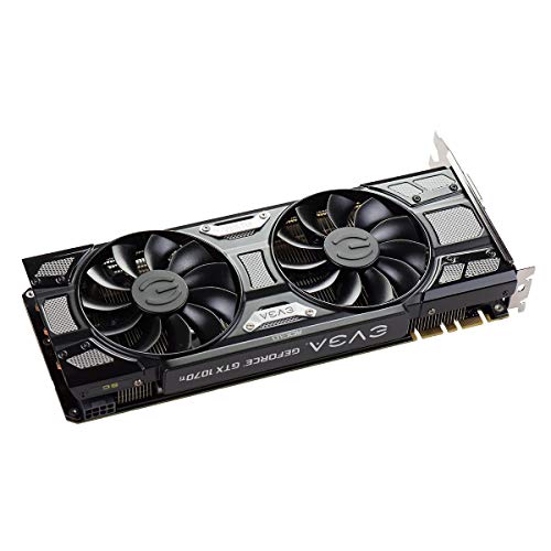 EVGA GeForce GTX 1070 Ti SC GAMING ACX 3.0 Black Edition, 8GB GDDR5, EVGA OCX Scanner OC, White LED, DX12OSD Support (PXOC) Graphics Card 08G-P4-5671-KR (Renewed)